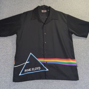 Vintage 2004 Dragonfly Pink Floyd Dark Side of the Moon Lounge Shirt Size Medium